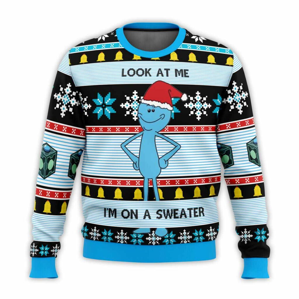 Mr Meeseeks Ugly Christmas Sweater 1