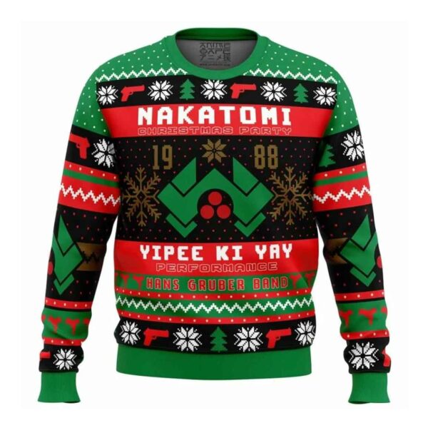 Nakatomi Christmas Party 1988 Die Hard Ugly Christmas Sweater 1