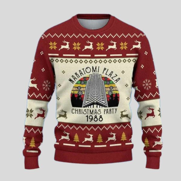 Nakatomi Plaza Ugly Christmas Sweater 1