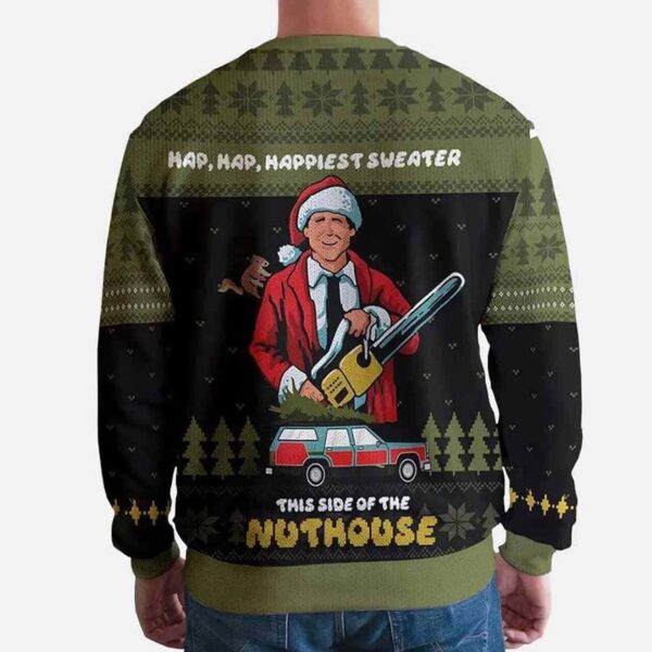 National Lampoon's Christmas Vacation Hap Hap Happiest This Side Of The Nuthouse Ugly Sweater 1