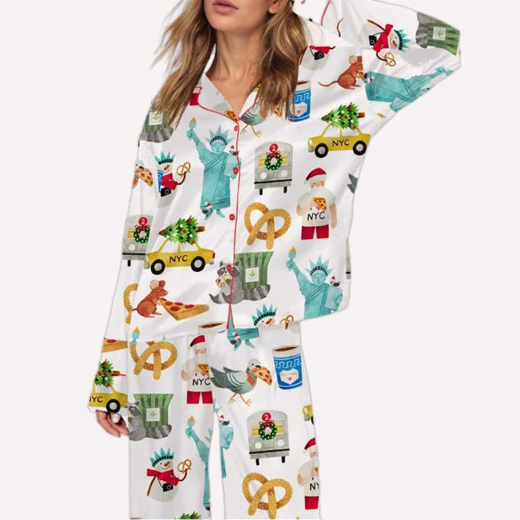 New York Christmas Pajama Set 1