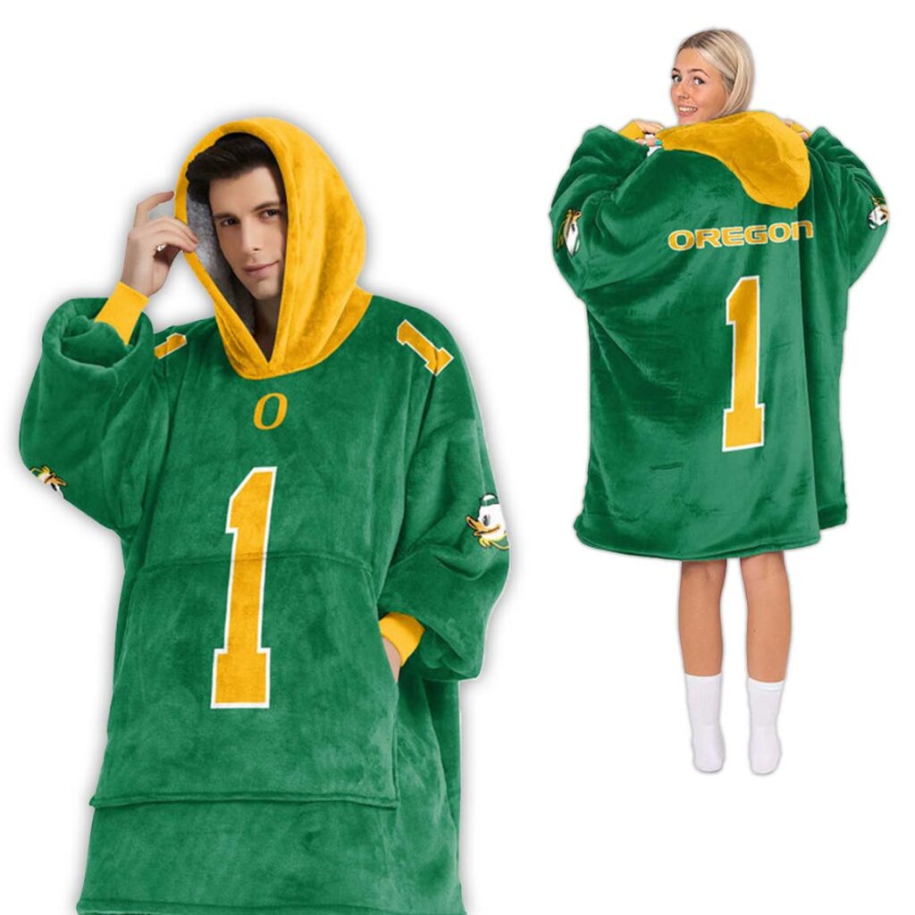 Oregon Football Unisex Blanket Hoodie