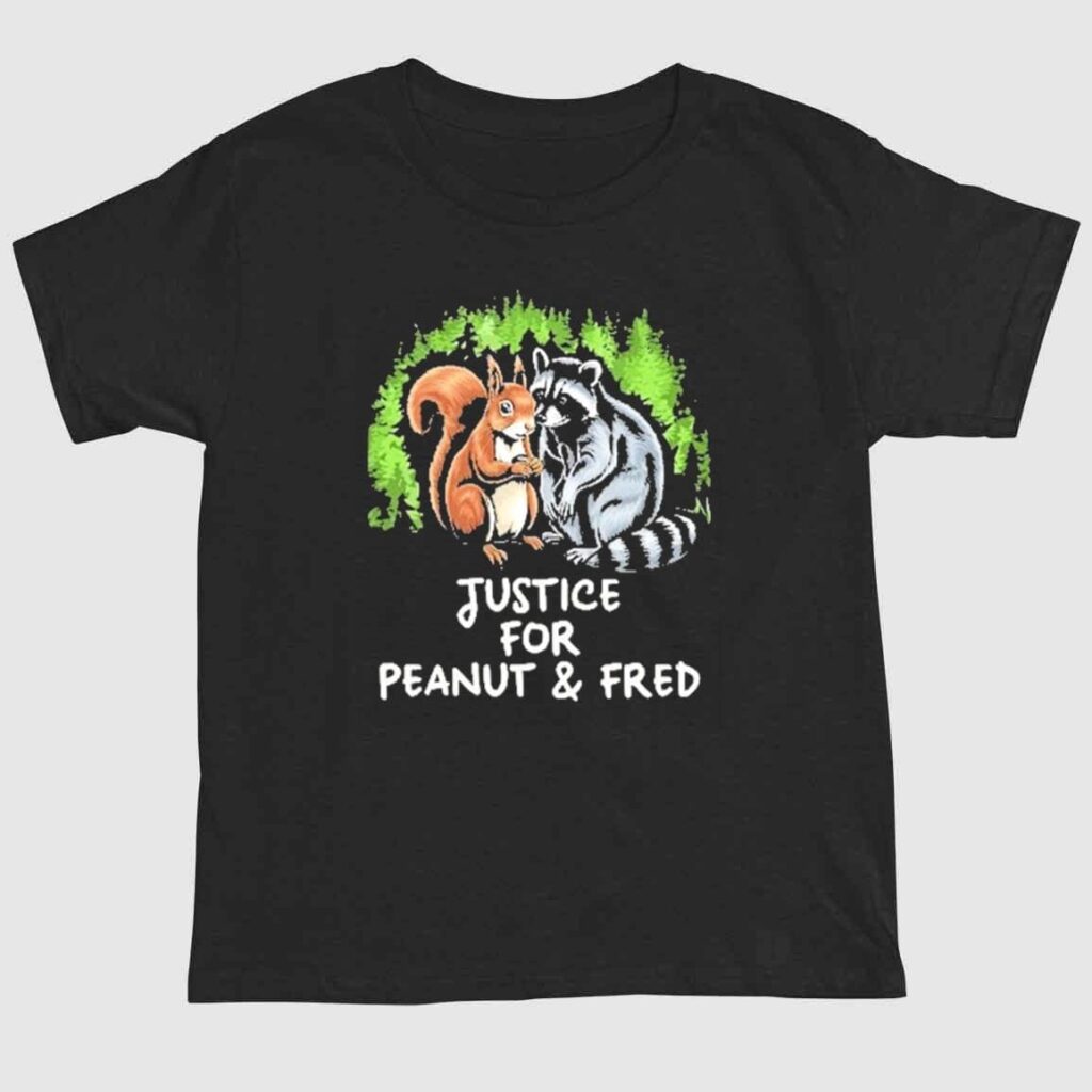 Peanut The Squirrel Justice For Peanut and Fred T Shirt 1 2