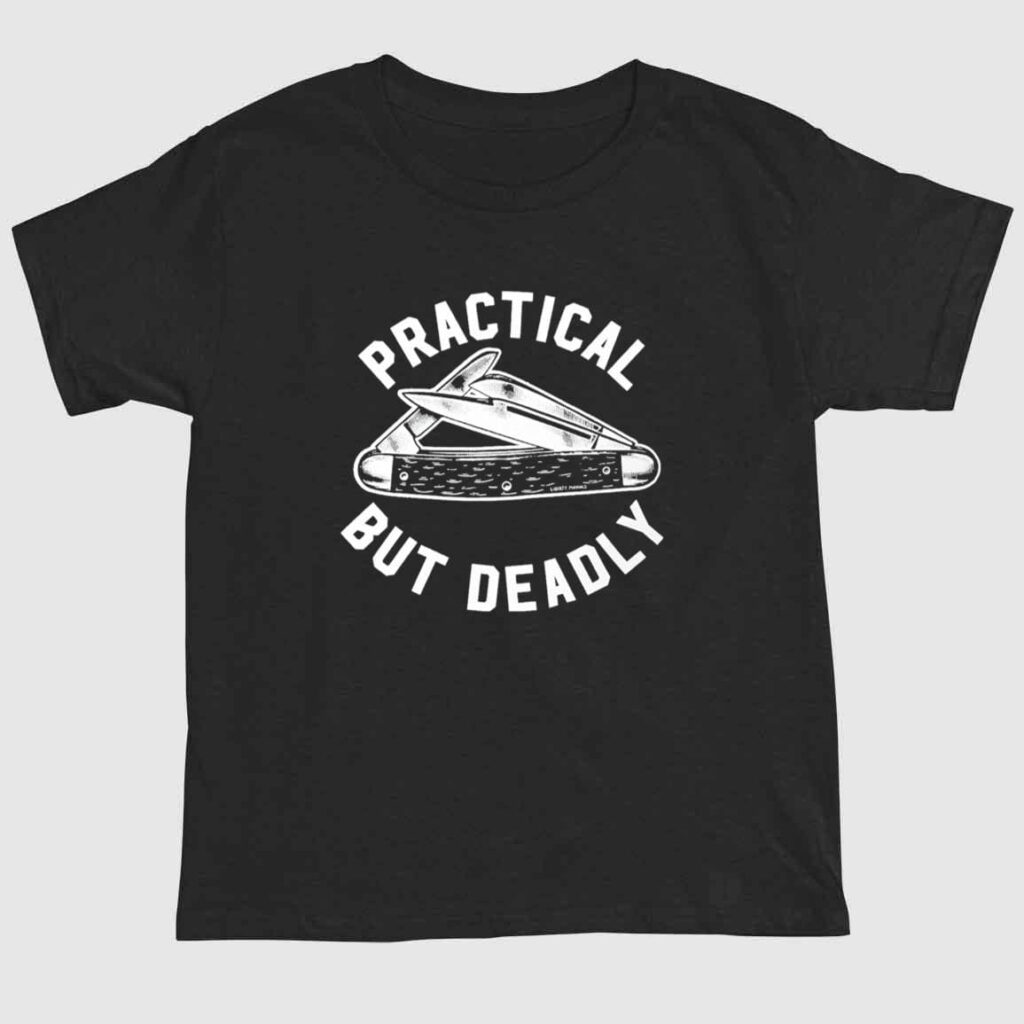 Practical But Deadly Tri Blend Track Shirt