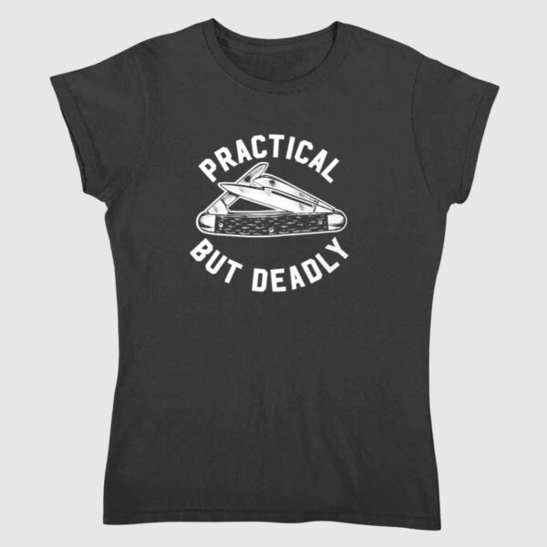 Practical But Deadly Tri Blend Track Shirt