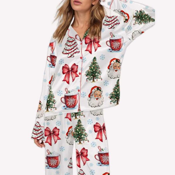 Retro Coquette Christmas Pajama Set