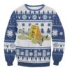 Rick and Morty Busch Light Rick Ugly Christmas Sweater