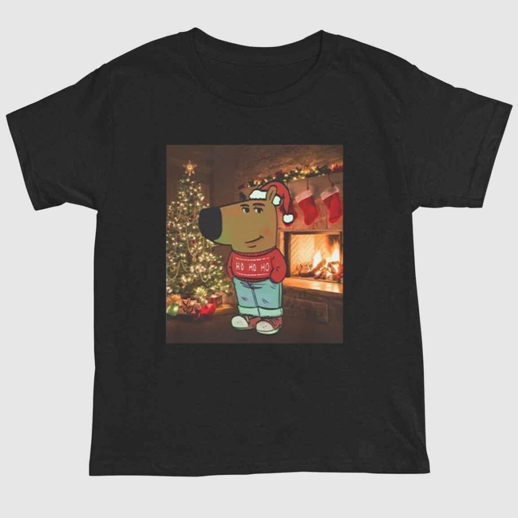 Santa Chill Guy Christmas Shirt 1