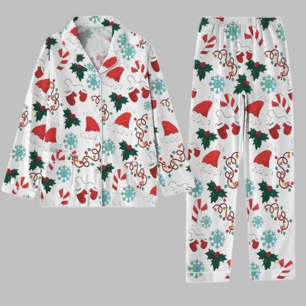 Santa Hat Christmas Pajamas Set 2