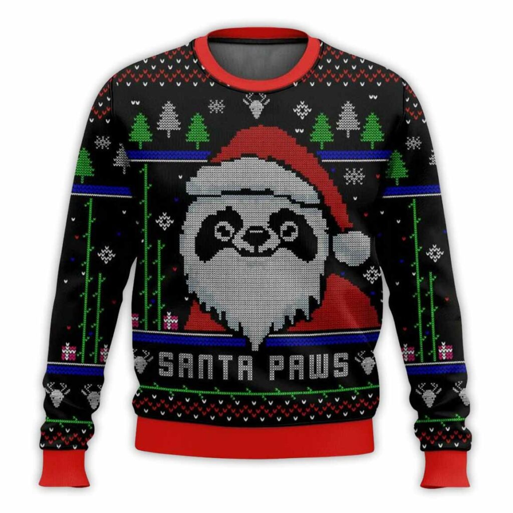 Santa Paws Christmas Ugly Sweater 1