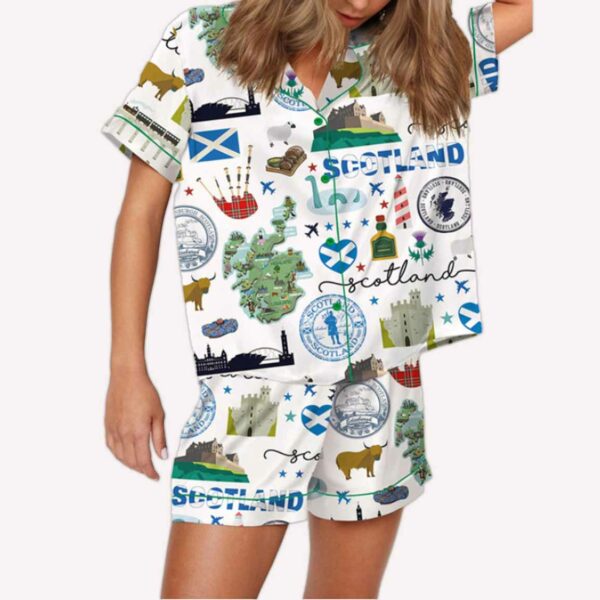 Scottish Travel Holiday Pajama Set 1