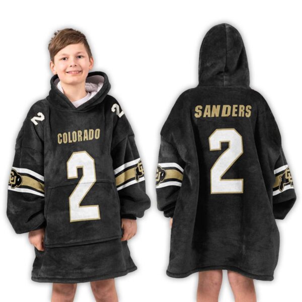 Shedeur Sanders Colorado Football Unisex Blanket Hoodie 3