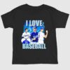 Shohei Ohtani Los Angeles Dodgers I Love Baseball T shirts 1 2 1