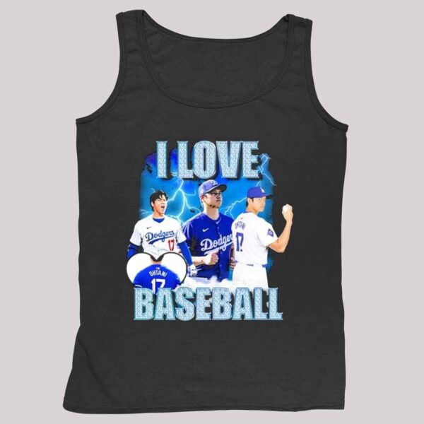 Shohei Ohtani Los Angeles Dodgers I Love Baseball T shirts 5 2