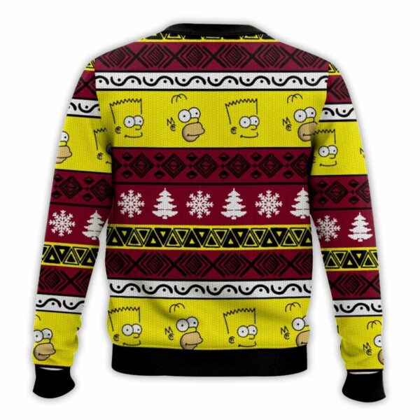 Simpson Family The Choke King Ugly Christmas Sweater 2