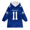 Smith Njigba Seattle Seahawks Football Unisex Blanket Hoodie 1