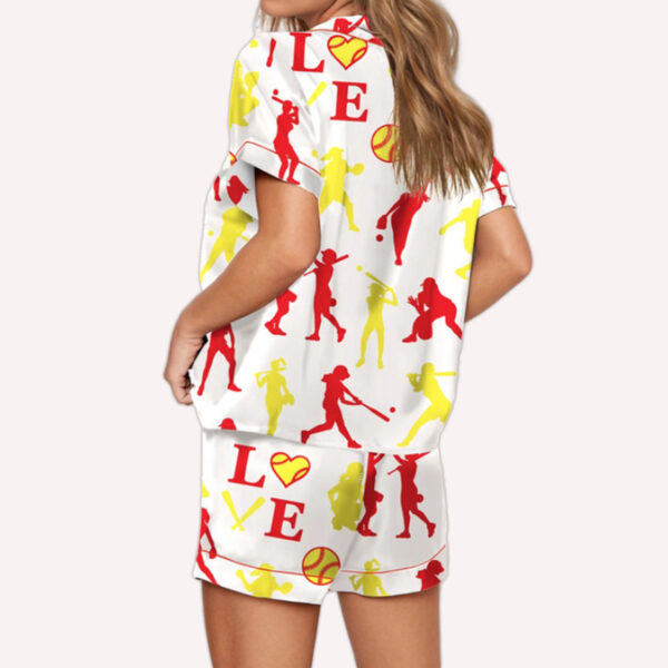 Softball Print Pajama Set 2