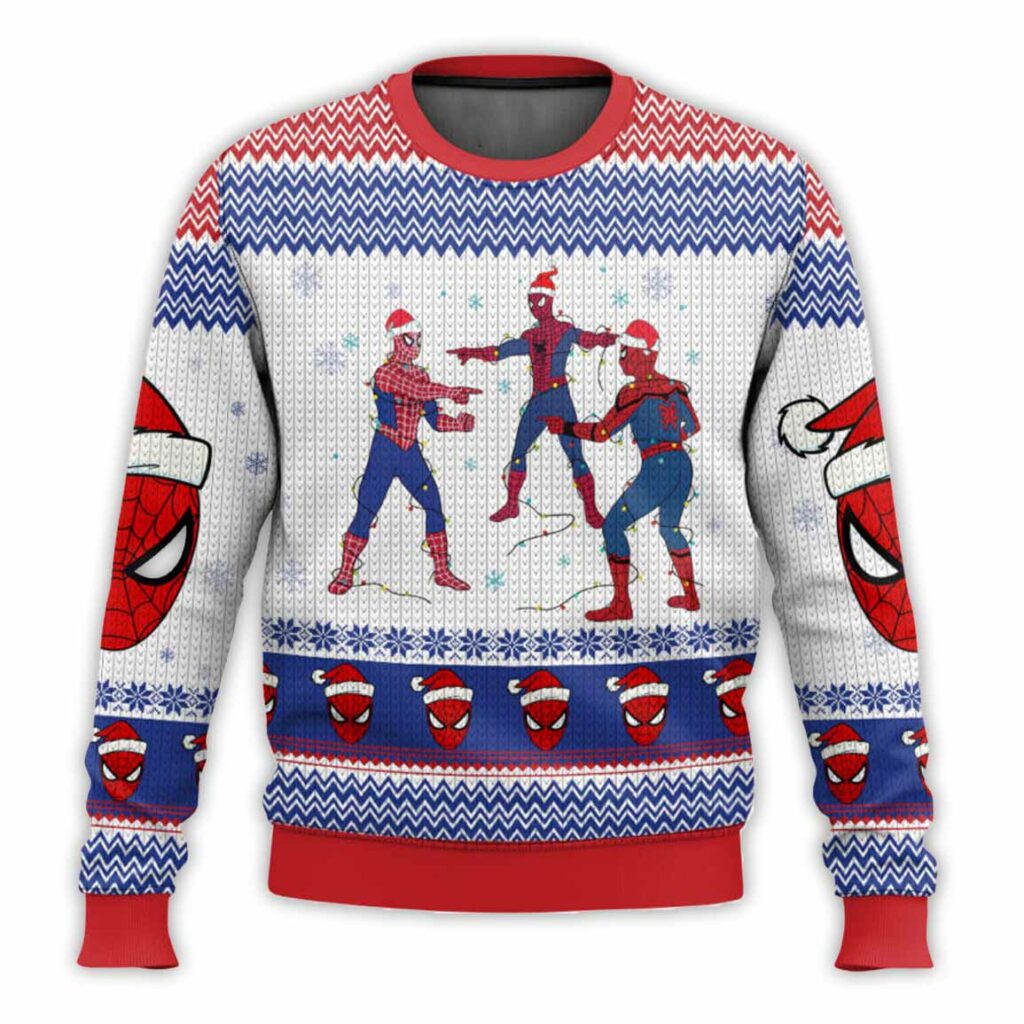 Spider-Man Pointing Meme Ugly Christmas Sweater