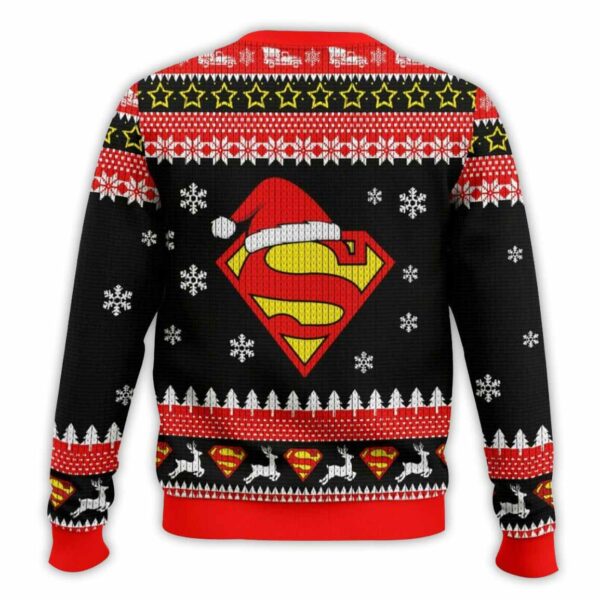 Superman Santa Claus Ugly Christmas Sweater 2