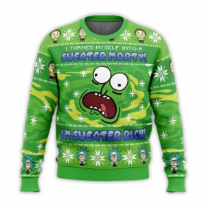 Sweater Rick Rick and Morty Ugly Christmas Sweater 1