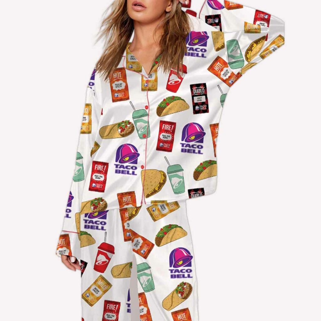 Taco Print Pajama Set