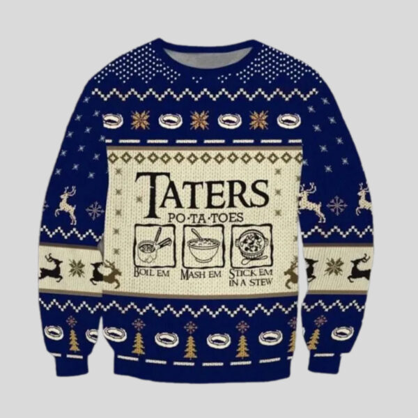 Taters Potatoes Ugly Christmas Sweater