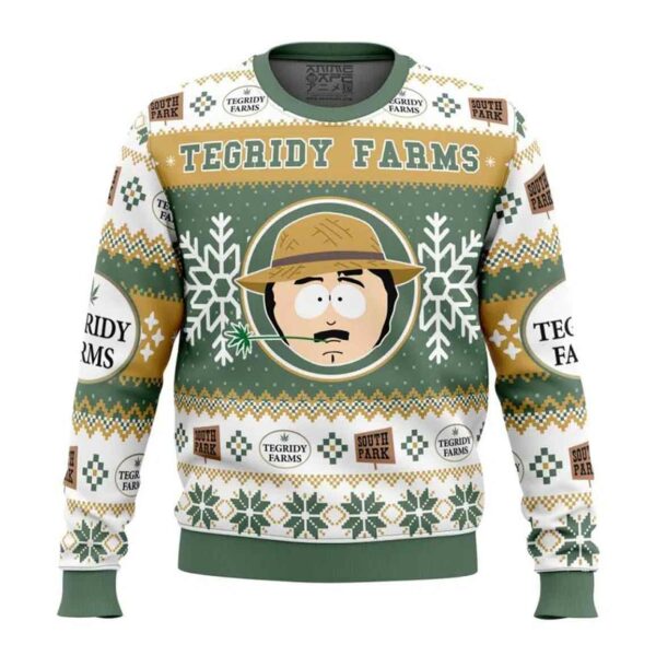 Tegridy Farms South Park Ugly Christmas Sweater