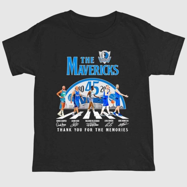 The Dallas Mavericks abbey road 45th Anniversary Shirt 1 2 1