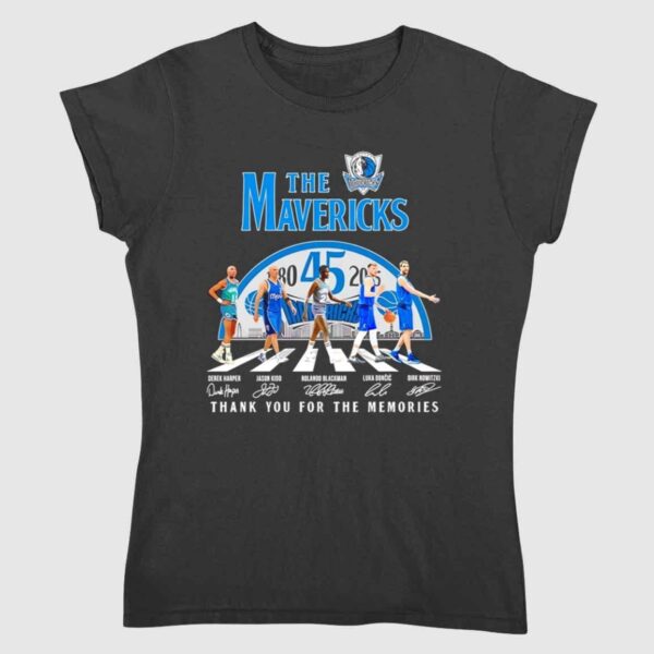 The Dallas Mavericks abbey road 45th Anniversary Shirt 2 2 1