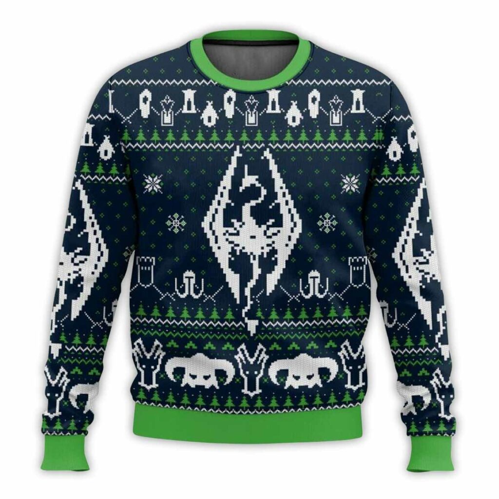 The Elder Scrolls V Skyrim Ugly Christmas Sweater 1