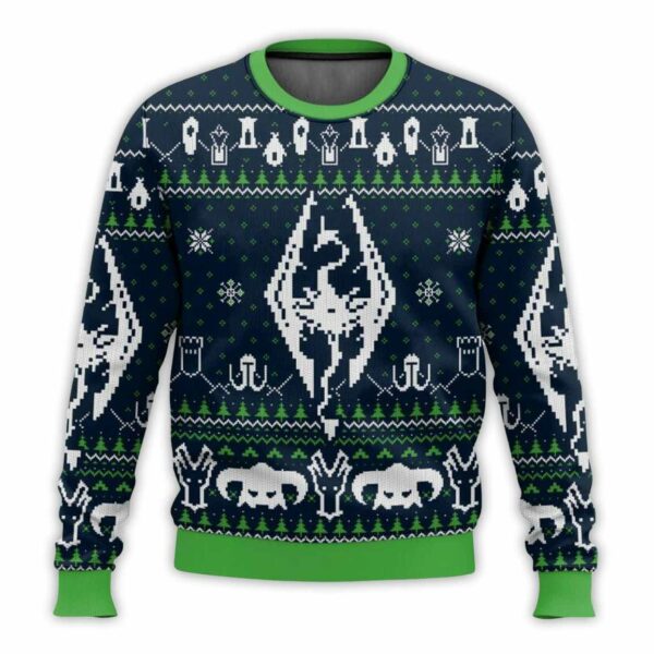 The Elder Scrolls V Skyrim Ugly Christmas Sweater 1