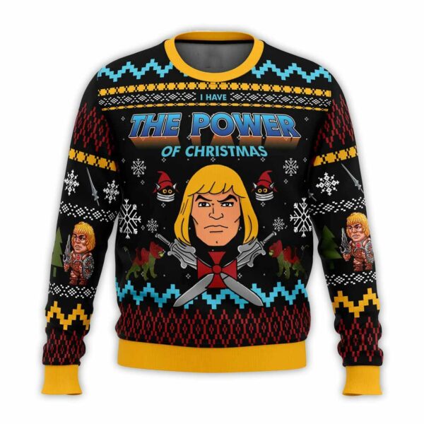 The Power of Christmas He-Man Ugly Christmas Sweater