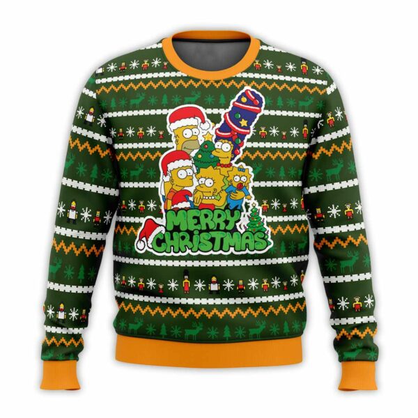 The Simpsons Merry Christmas Ugly Christmas Sweater 1