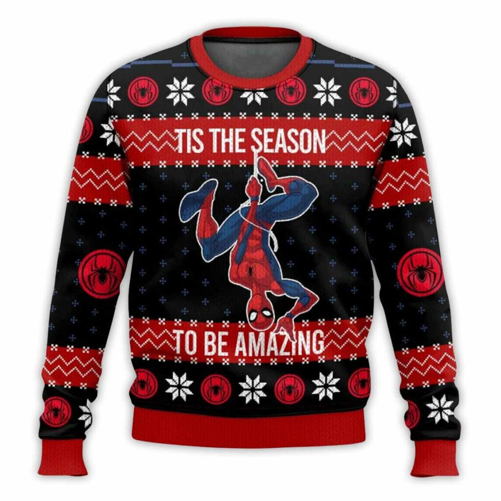 Tis The Season To Be Amazing Spider-man Ugly Sweater