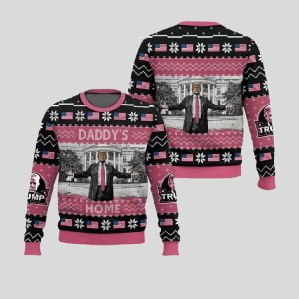 Trump Daddy’s Home Ugly Christmas Sweater