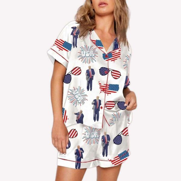 Trump Dance USA Glasses Pajama Set