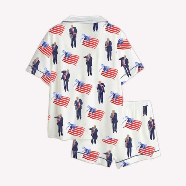 Trump Dancing America Flag Pajama Set