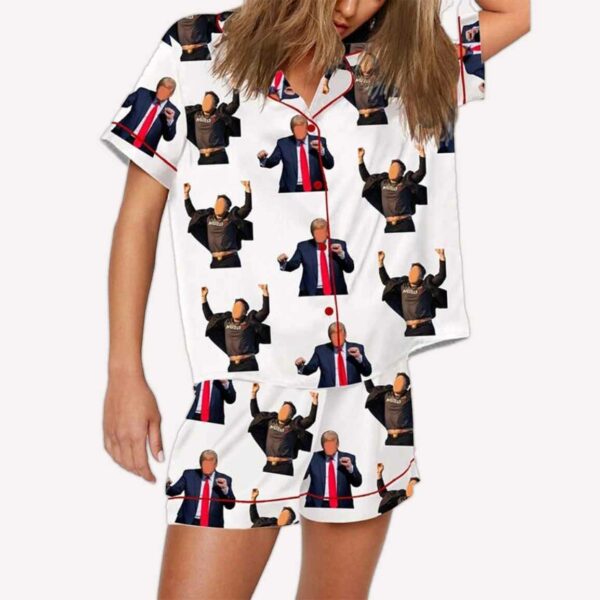 Trump Dancing Musk Jumping Pajama Set