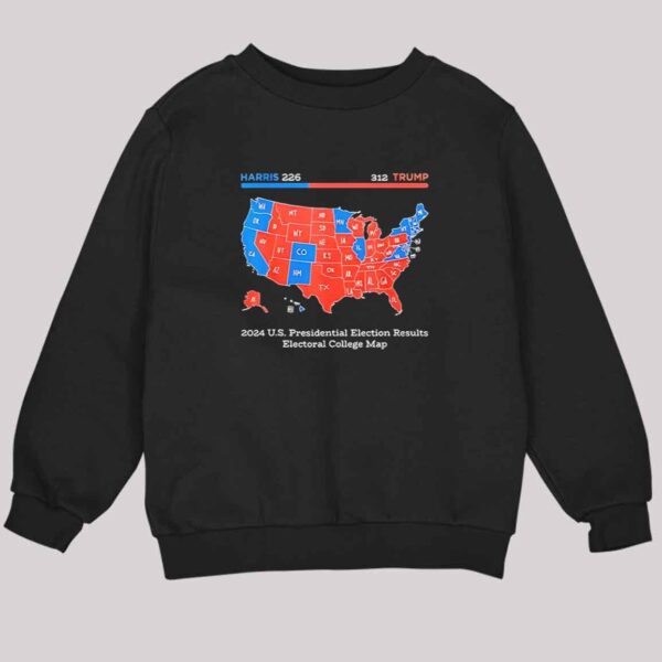 Trump Won 2024 US Presidential Election Results College Map Shirt 3