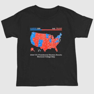 Trump Won 2024 US Presidential Election Results College Map Shirt