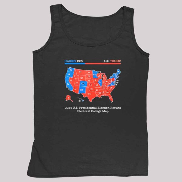 Trump Won 2024 US Presidential Election Results College Map Shirt 4