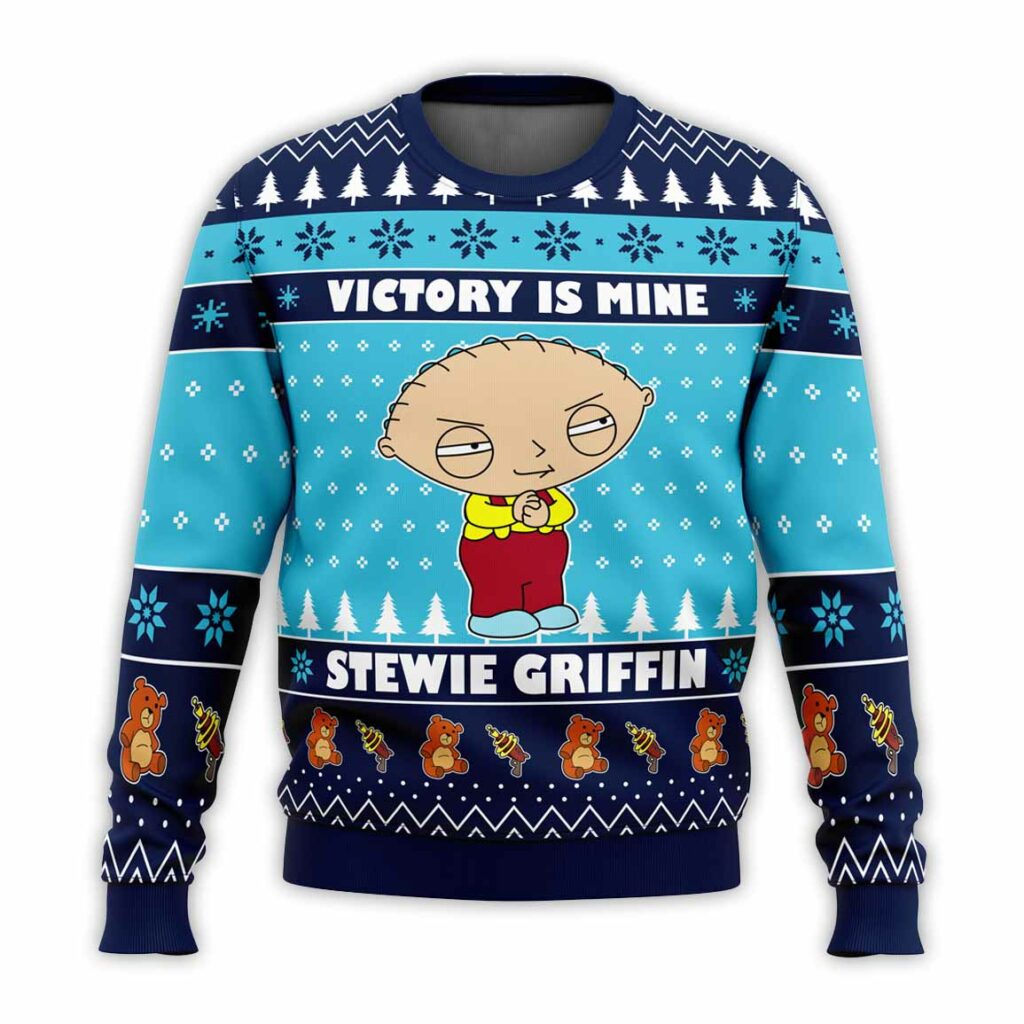 Victory is Mine Family Guy Ugly Christmas Sweater 1