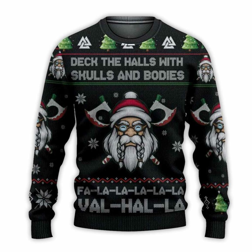 Viking Santa Ugly Christmas Sweater