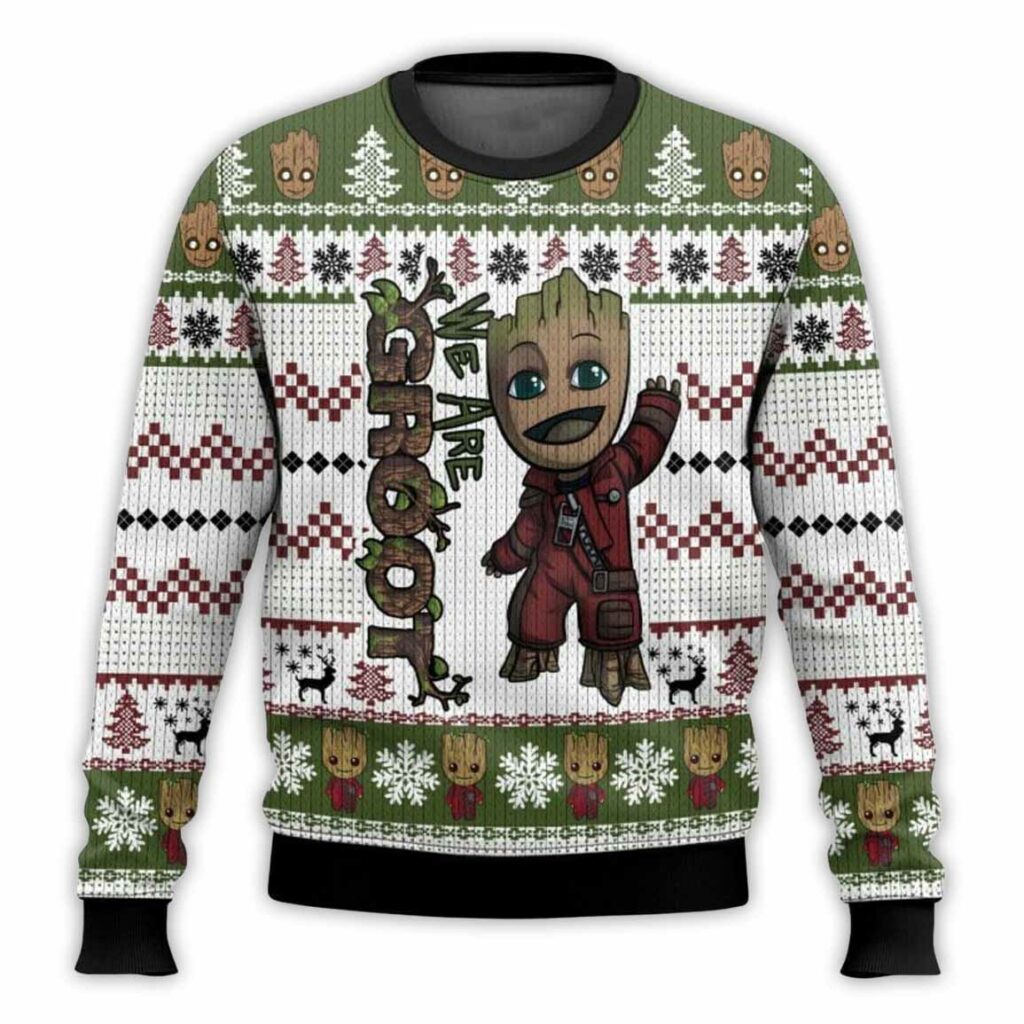 We are Groot Ugly Christmas Sweater 1