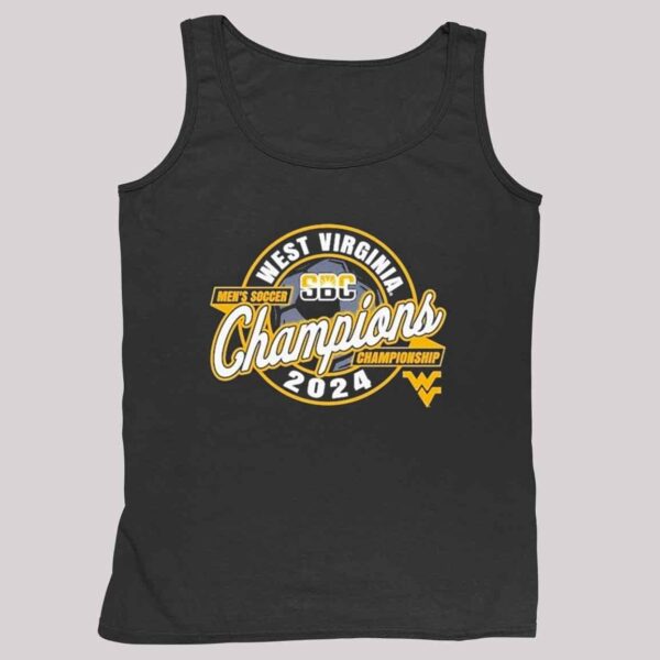 West Virginia Mountaineers 2024 SBC Mens Soccer Tournament Champions Shirt 5 2