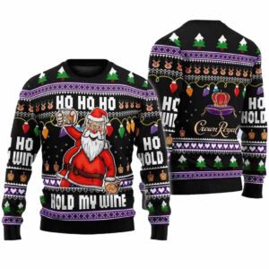 Whiskey Santa Claus Ugly Christmas Sweater