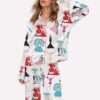 White Christmas Pajama Set For Women 1