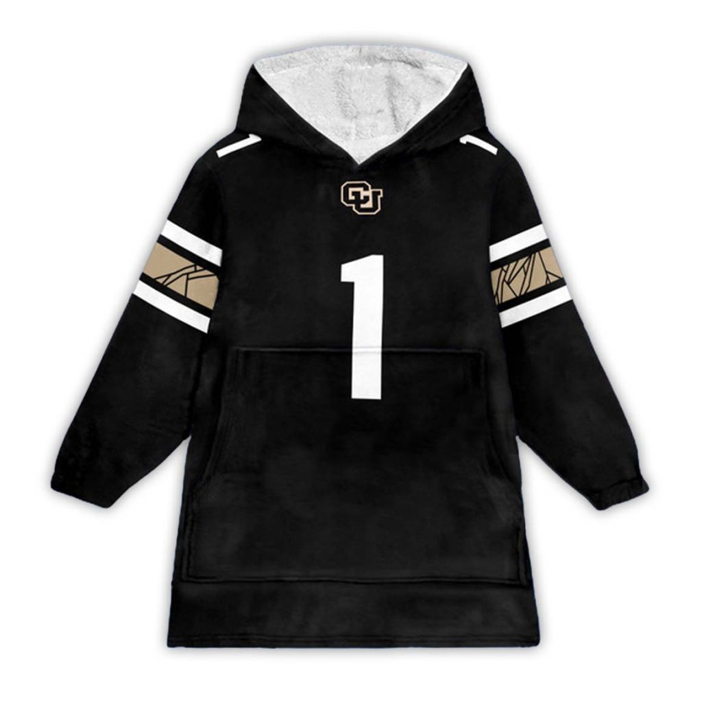 1 Colorado Buffaloes Football Unisex Blanket Hoodie 1