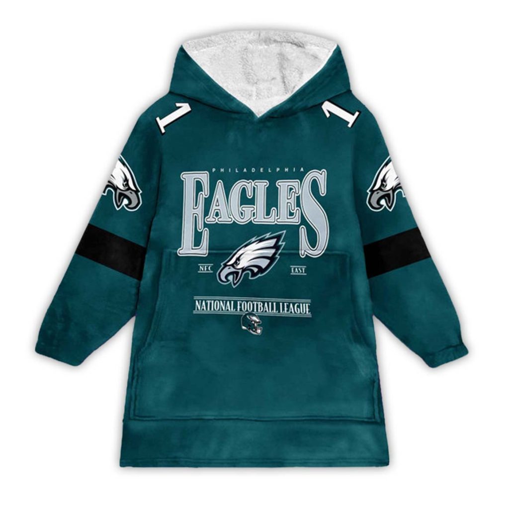 1 Philadelphia Eagles Football Unisex Blanket Hoodie 1