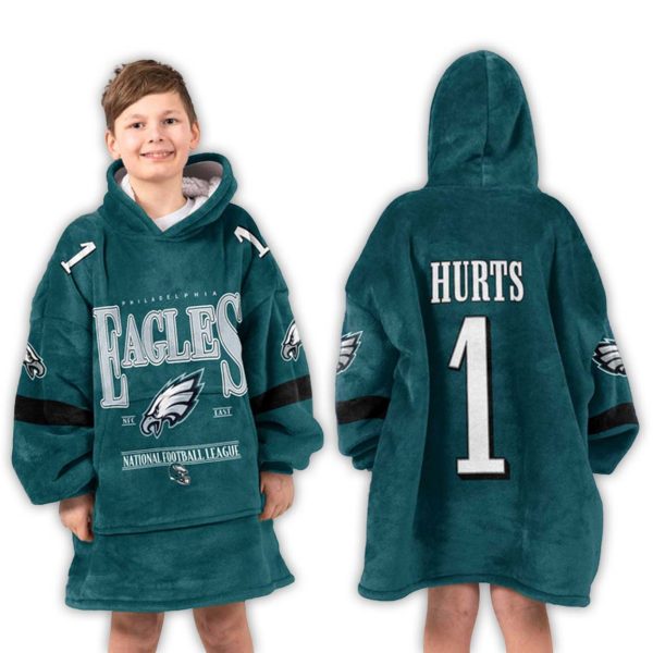 1 Philadelphia Eagles Football Unisex Blanket Hoodie 3